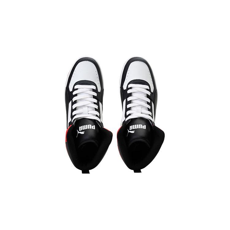 Puma Rebound Joy Big Kid Black White Red Kids Sneakers High-Risk-Red 374687-03
