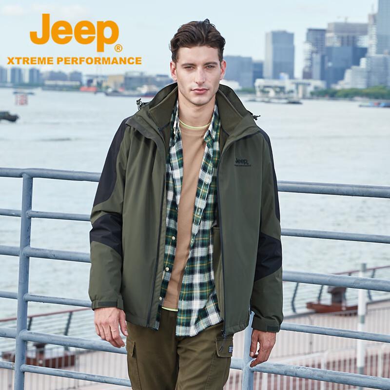 JEEP Men s 3-in-1 Waterproof Outdoor Jacket L