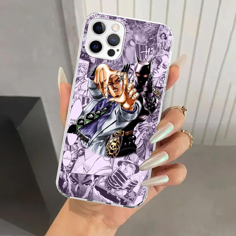 JoJo Adventure Killer Queen Phone Case for Iphone 16 15 14 13 12 Mini 11 Pro Max 16E X XS XR 7 Plus 8 SE 2020 Soft Funda Print S