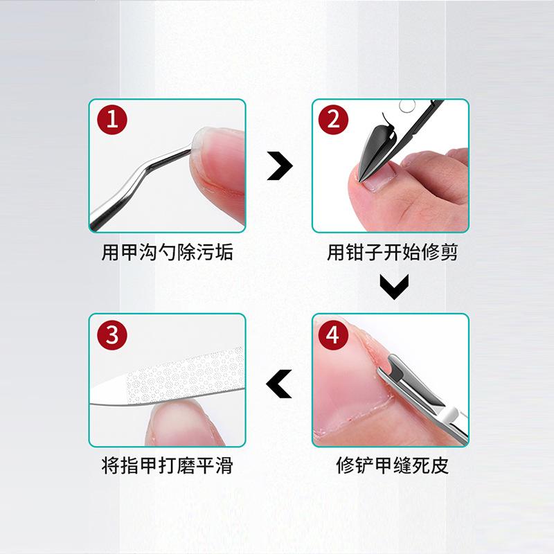 1PCS Professional Toe Nail Clipper Cutter Nail Correction Nippers Heavy Duty Thick Nails Tool Cut Nail Stainless Steel Toe Trimmer