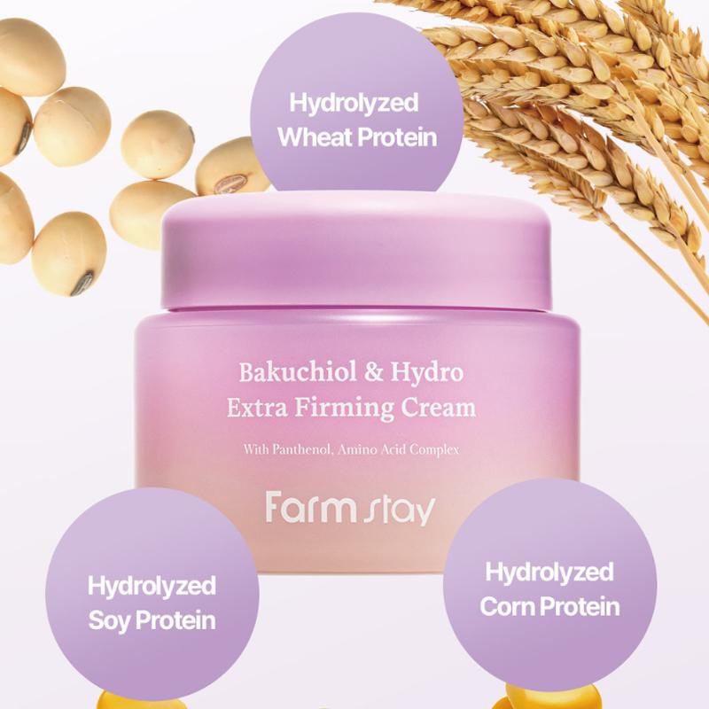[Farmstay] Bakuchiol & Hydro Extra Firming Cream 100ml