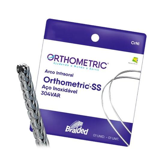OrthoMetric Braided Eight Strand Woven SS Archwire - Rectangular (10/Pk)