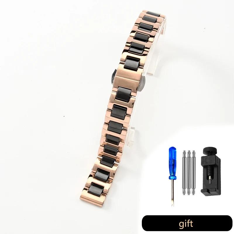 Bracelet de Montre en Céramique Acier Inoxydable pour Bracelet de Montre DW Femme Homme Armani 1909 1926 Bracelet de Montre Huawei 12 13 14 15 16 17 18 20 22mm