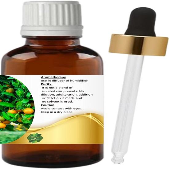 Levenmooi Petitgrain Mandarijn (Citrus reticulata) Pure & Natural etherische olie van therapeutische kwaliteit in een glazen pot.