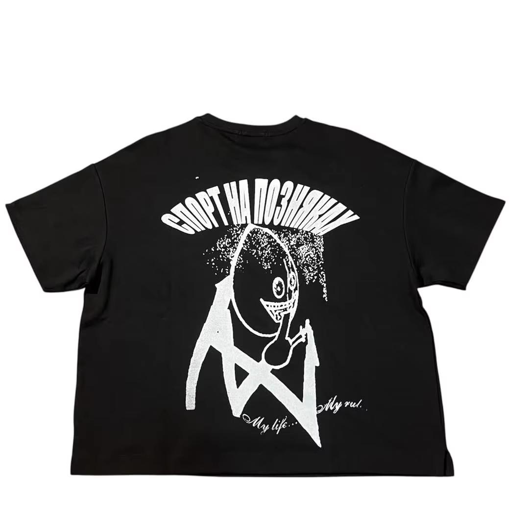 

European and American Y2K Funny Hip-hop Harajuku Letter Printed T-shirt Fashion Trend Brand Men s and Women s Cotton Tops 4XL