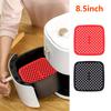 Doublures en Silicone pour Friteuse à Air 8,5 Pouces, Tapis Réutilisable en Silicone de Qualité Alimentaire, Accessoires Résistants à la Chaleur Antiadhésifs pour Friteuse à Air