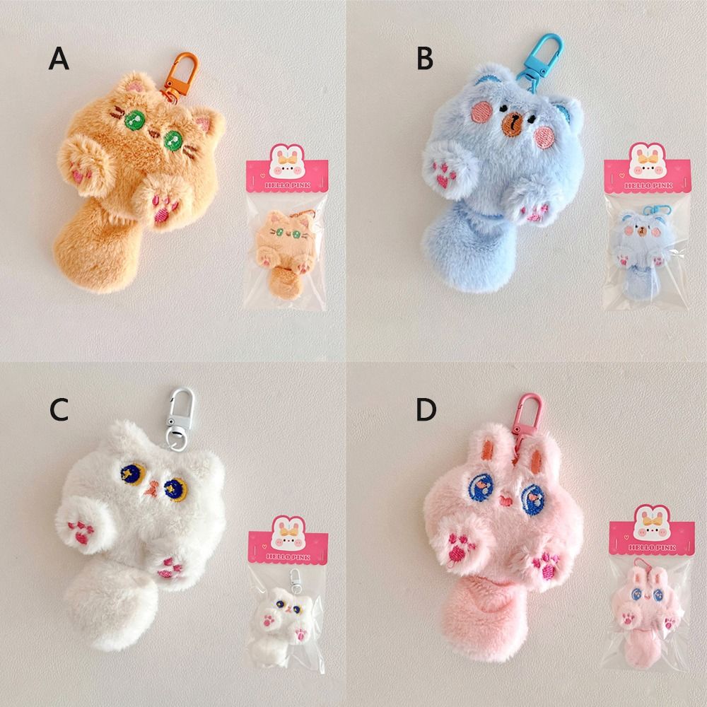 Cartoon Cute Cat Doll Plush Pendant Creative Hangings Ornament Cute Key Pendant Bag Accessories Bag Pendant Car Keys Accessories