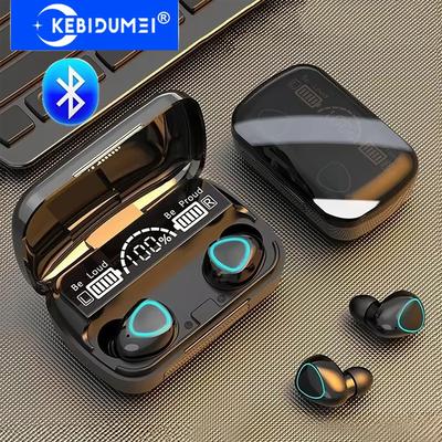 Wireless Earphones Bluetooth Headphones In Ear Earbuds HiFi Stereo Noise Reduction Headsets LED Display for Xiaomi Huawei