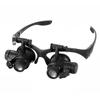 Magnifying Glasses LED Light Lamp Head Loupe Jeweler Magnifier Eye Glasses Optical Glass Tool Repair Reading Magnifier