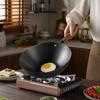KOBACH 28cm Triple Rust-Proof Deep Nitrogen Iron Wok