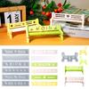 Love Bench Chair Candlestick Insert Plaster Silicone Mold DIY Desktop Ornament Decoration Epoxy Resin Mold Home Decoration