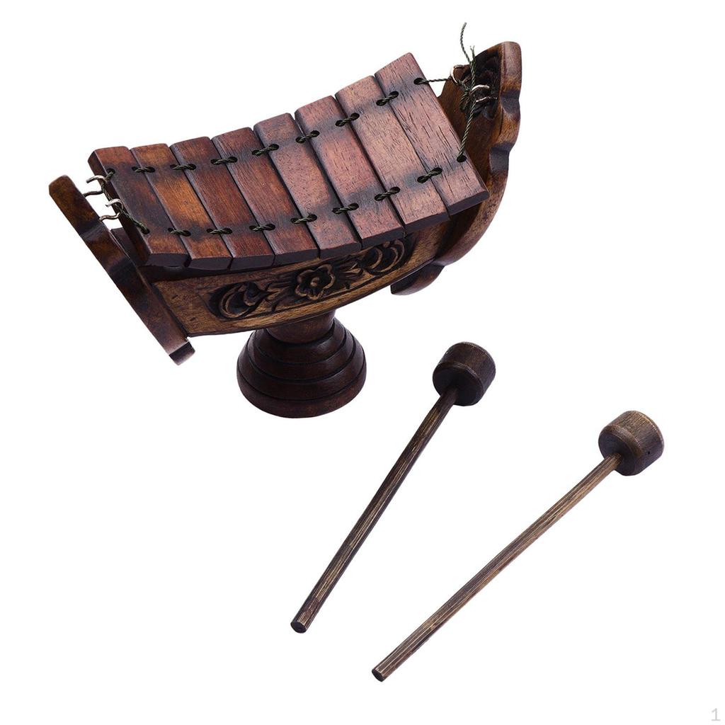 Wooden Xylophone Teak Wood Percussion Musical Instrument Home Decor Decorative Hand Knock
