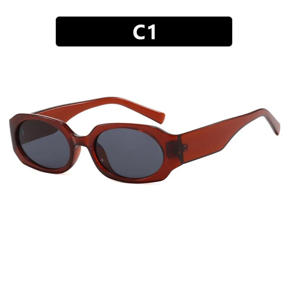 Y2K/Hip Hop Sunglasses Retro Small Frame Rectangular Sunglasses Street Photography Concave Shaped Sunglasses
