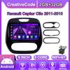 Android Car-Play Car Radio For Renault Captur Clio 2011-2018 Multimedia Player Head Unit Stereo GPS Navigation BT WIFI,8 CORE ,2+32GB