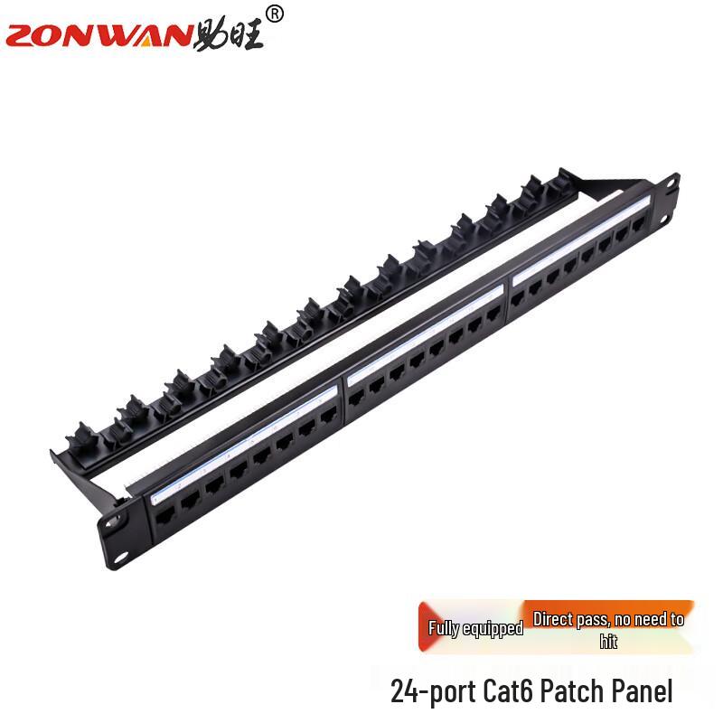 ZONWAN Rack-Mounted Network Patch Panel