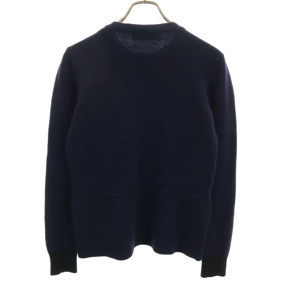 MARNI made in Italy Long sleeve sweater 46 Navy knit Men's Used