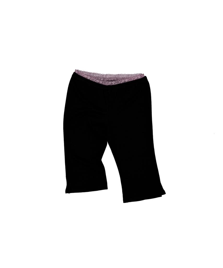 Pilse Lace Leggings Pants, Black
