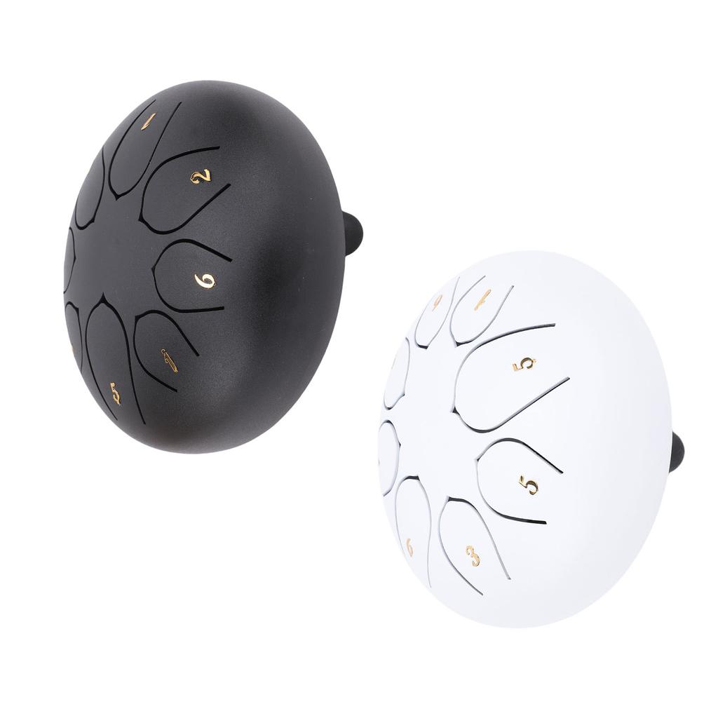 6 Zoll 8 Noten Zungentrommel C-Ton Angenehmer Klang Edelstahl Musikalisches Schlaginstrument für Mu