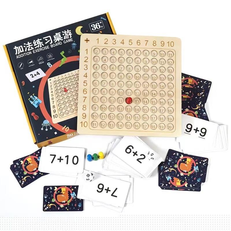 Wooden Multiplication Table Educational Toy For Kids Learning Math Skills And Mental Arithmetic