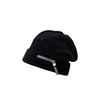 Personalized Zipper Stack Hat Women's Autumn and Winter New Face Small Knitted Bag Hat Corduroy Cold Hat Tide