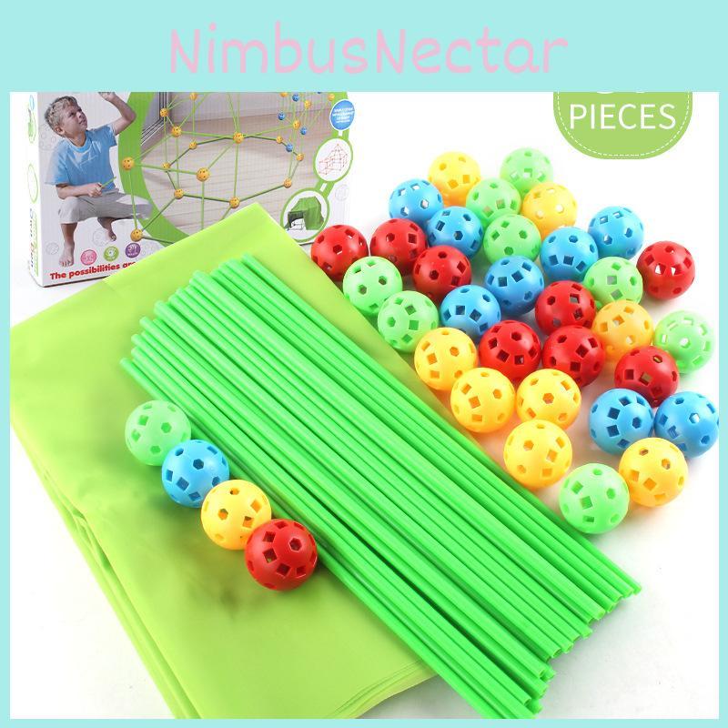 Indoor Childrens Assembly Kit With Balls And Sticks For Creative Play