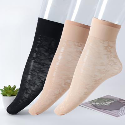 10 Pairs of Women's Summer Ultra Thin Breathable Lace Non Slip Tube Anti Hook Stockings