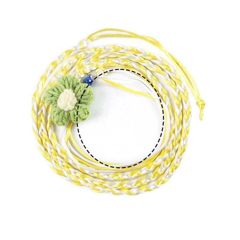 Adjustable Hamster Leash Harness with Flower Design Walking Rope For Small Animal Funny Entertainment Easy To Carry