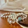 Vintage High Quality Vitreous Natural White Crystal Natural Aquamarine Bracelet Women'S Bracelet