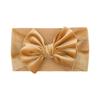 New baby bow headscarf, wide-brimmed gold velvet cute hair accessories for infants and toddlers, princess children's headband.