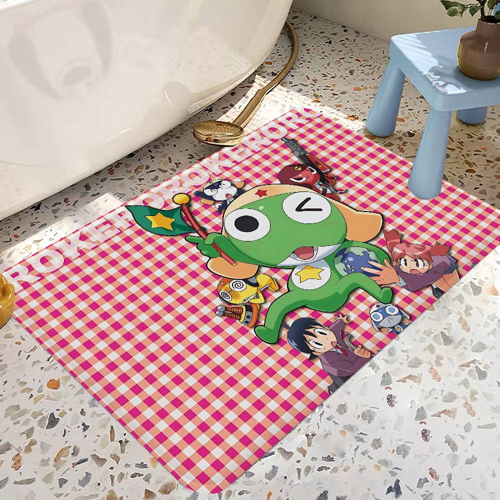 Anime Keroro Gunsou Frog Kitchen Mat Cheaper Anti-slip Modern Living Room Balcony Printed Modern Home Decor