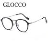 Anti Radiation Eyeglasses For Women/Men Fashion Transparent Green Round Reading Glasses Ultralight Computer Blue Light Glasses U