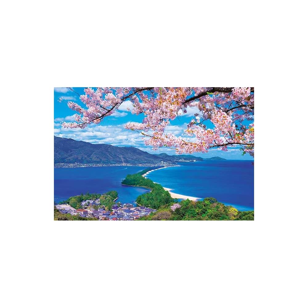 Appleone Jigsaw Puzzle 1000 Pieces Cherry Blossom Amanohashidate Kyoto 75x50 cm Made in Japan