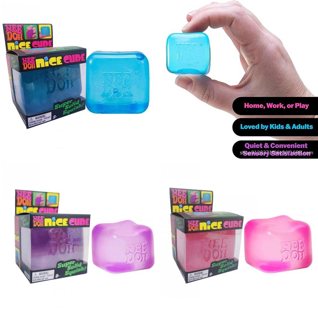 Stress Relief Needoh Nice Cube Sensory Squeeze Toy For Kids And Adults