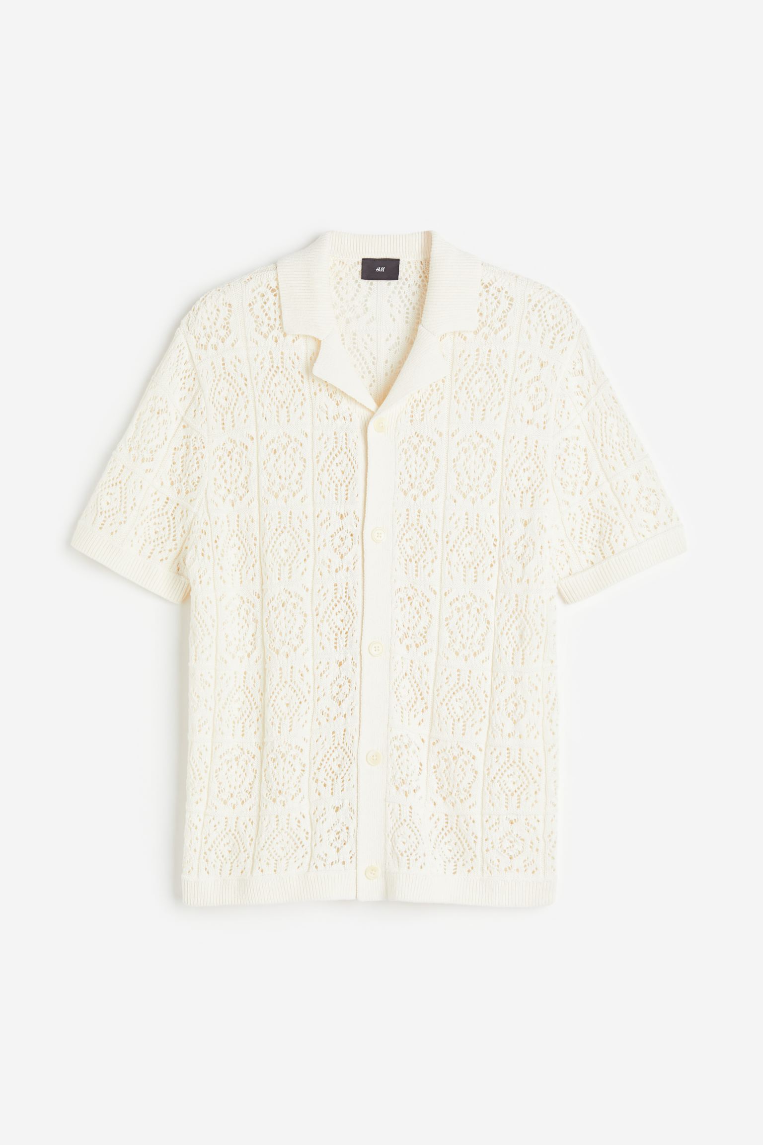 

Курортная рубашка обычного кроя, связанная крючком