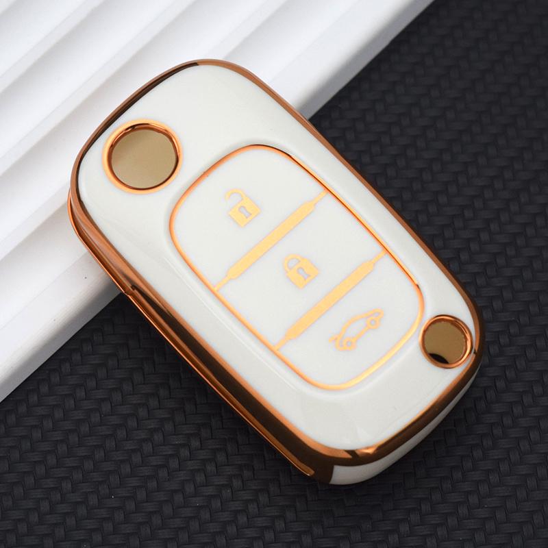 TPU Car Key Case Cover Shell Fob Holder For Renault Megane 3 Fluence LADA Priora Granta Xray for Mercedes Smart Fortwo Forfour Protection Accessories