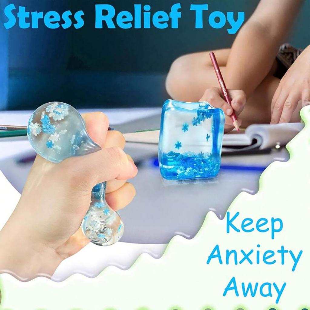 Snowflake Ice Cubes, Maltose Kneading, Slow Rebound Decompression Toy, Decompression Artifact