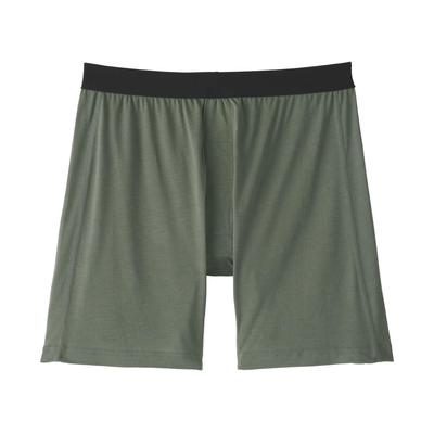 Smooth Knit Boxer Shorts FA1B9A6S Smoky Green M Men's Open-Front