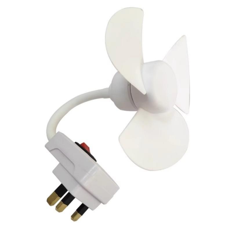 Plastic Wall Mounted Desk Fan 29cm Length Energy Saving Quiet Operation Wall Socket Fan Suitable for Indoor Space 1