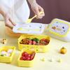 Plastic Portable Lunch Box with Compartments Large Capacity Microwave Food Box Leak-Proof Colorful Food Containers Fruit