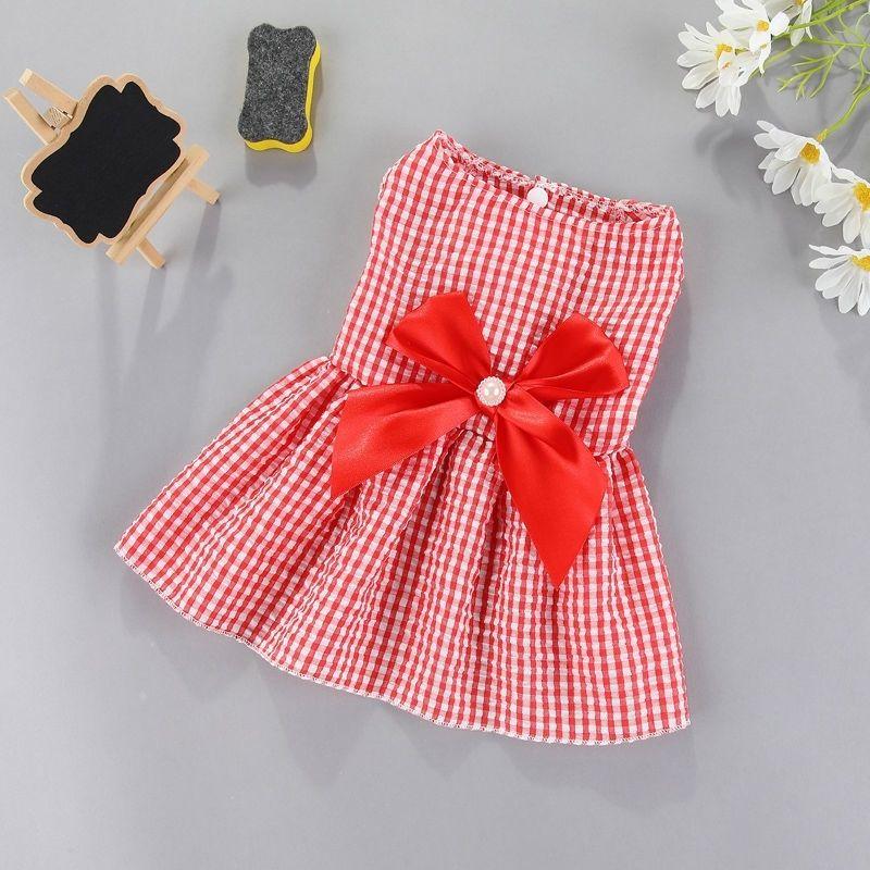 1pc Pet Supplies Small Dog Flower Princess Dress Kitty Teddy  Pet Clothes Cute Dog Skirt Summer Thin Pet Accessories