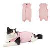 Cat Recovery Suit Breathable Anti-Lick Surgical Suit Post Surgery Neuter Outfit for Cats Kittens