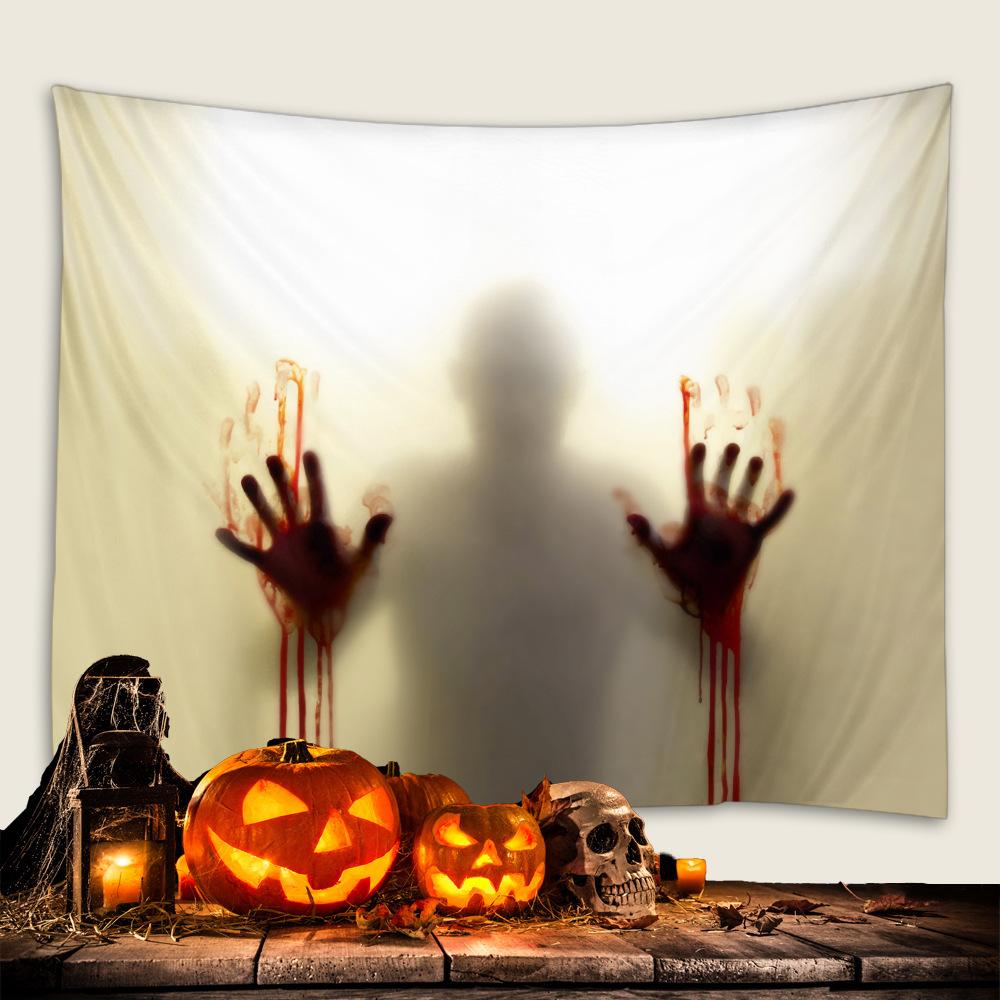 Bedroom Living Room Decor Garden Poster Decor Beach Blanket Funny Tapestry Halloween Horror Witch Skull Ghost Wall Hanging