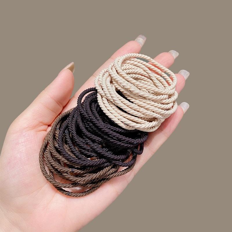 100 Durable Seamless High Elastic Hair Ties with No Damage Barrel Pack