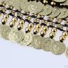 Fashion Style Velvet Dangling Coins Belly Dance Triangle Hip Scarf