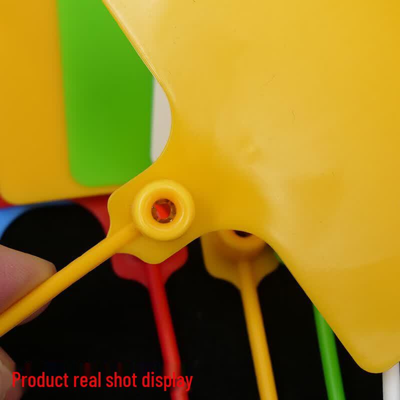 HSDIC Waterproof Plastic Logistics Labels with Cable Ties
