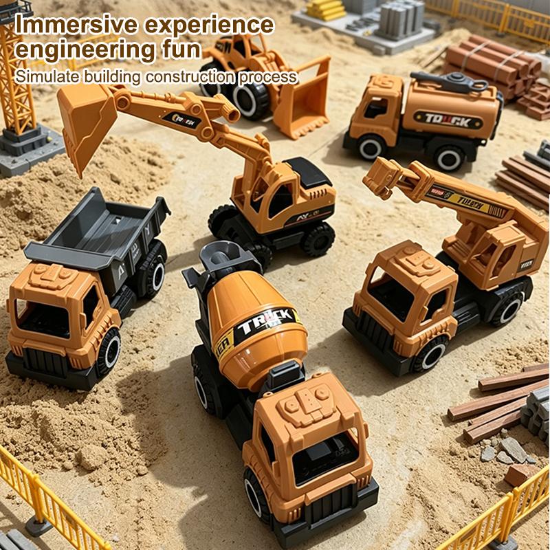 Inertial Driving Construction Truck Toy Beach Digger Bulldozer Tipper Early Education Construction Vehicles Toys Kids Toys