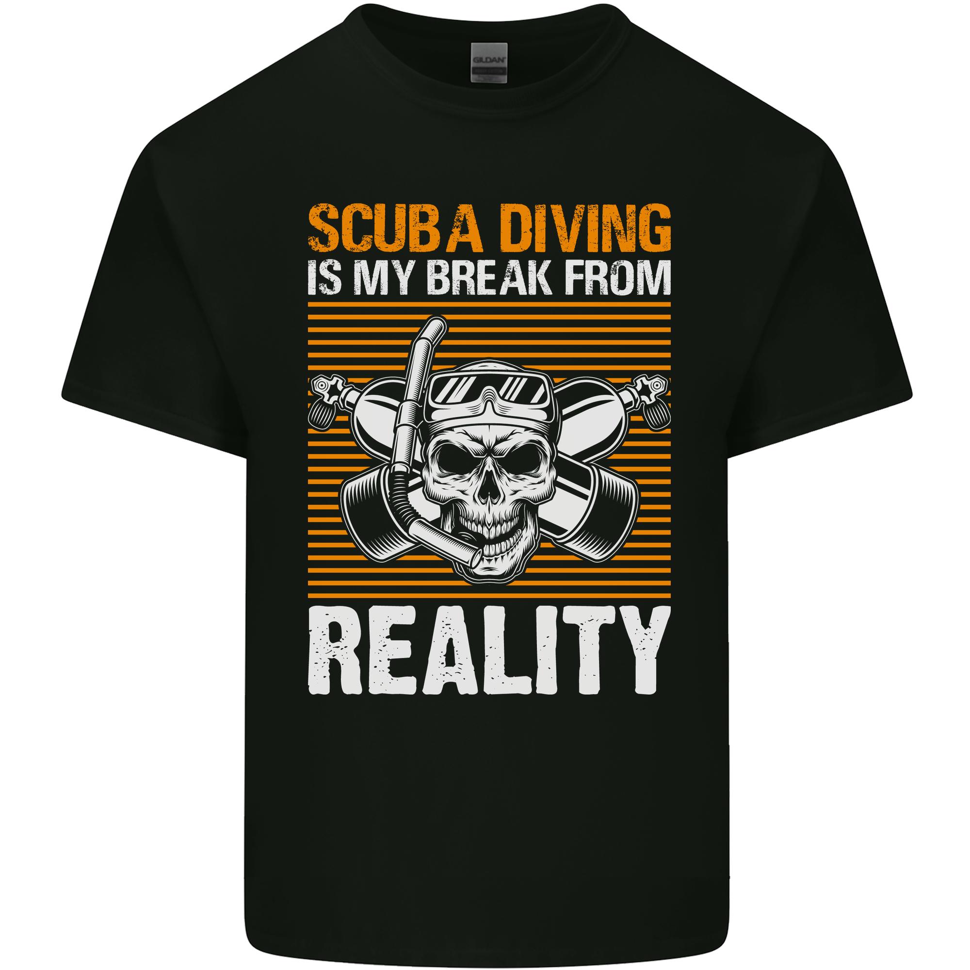 Scuba Diving is My Break From Reality Funny Diver Unisexs Light Cotton TShirt S