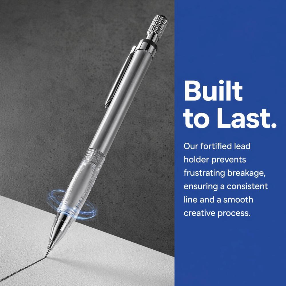 0.5/0.7/2.0mm 2B Mechanical Pencil Metal Sketch Writing Pencils Drafting Pencil Exam Drafting
