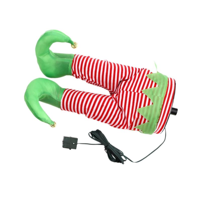 Accessoire Arbre de Noël Unique à Jambes Oscillantes Peluche Charme de Fête Décoration