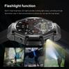 2025 TR3 MAX Men's Outdoor Sports Smart Watch Waterproof Flashlight BT Call Heart Rate Blood Oxygen Sleep Tracker Compass